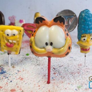 Paletas de chocolate dibujos animados
